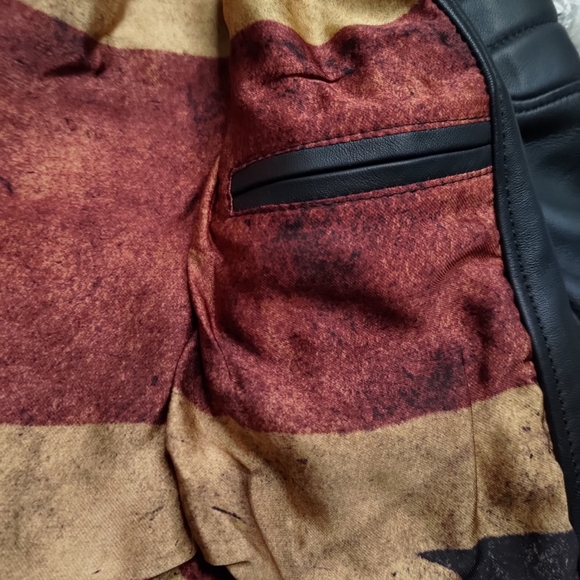 NWOT Kay Michaels: Union Jack Leather Jacket unisex - Picture 7 of 13